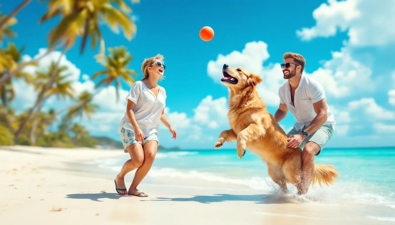 Wakacje z psem nad morzem, z psem na plaży.