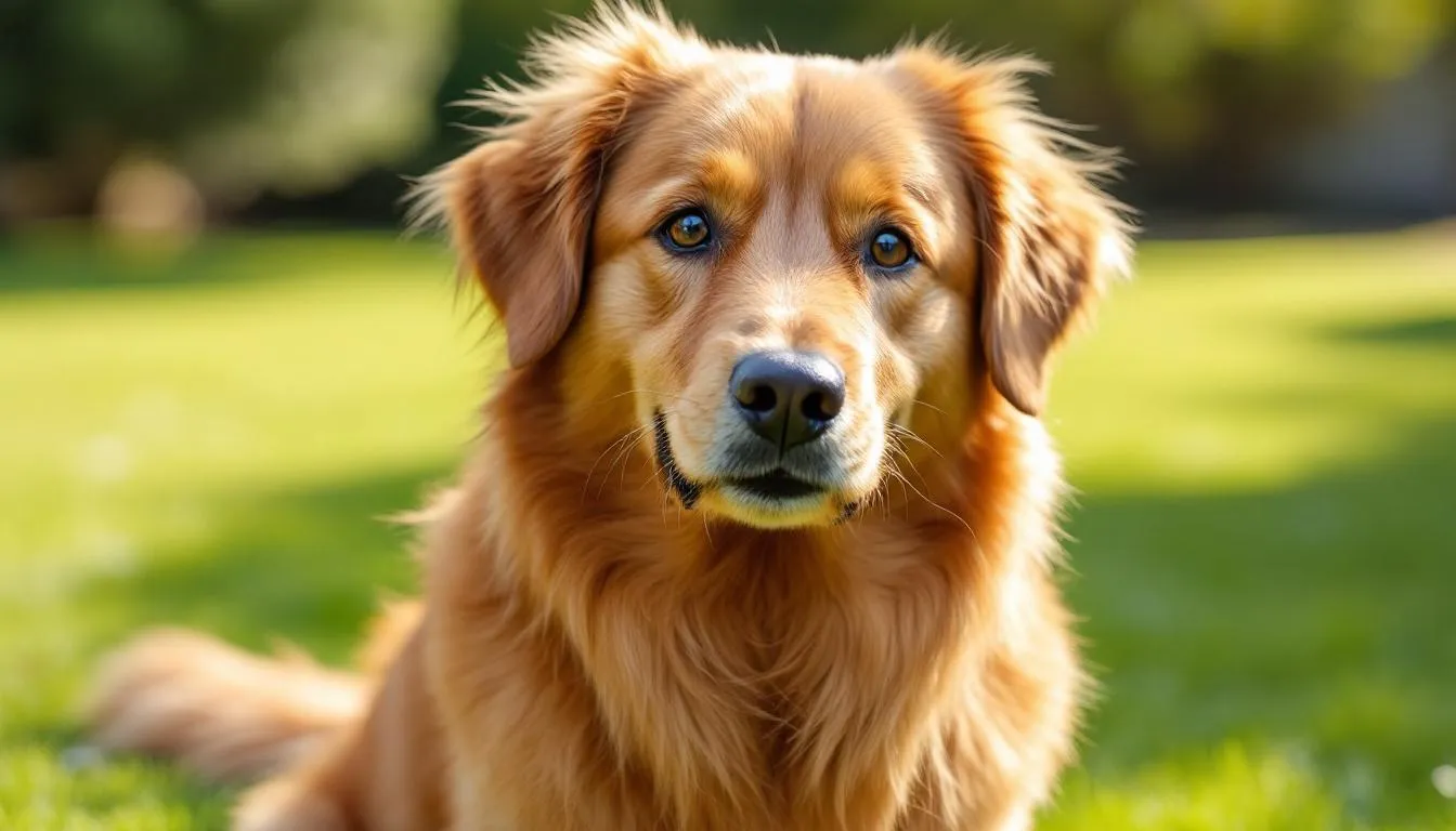 Na zdjęciu widać zdrowego psa z lśniącą sierścią, który cieszy się życiem po zmianie na wysokiej jakości karmę. Jego kondycja i energia są efektem dostosowanej diety, bogatej w niezbędne składniki odżywcze.