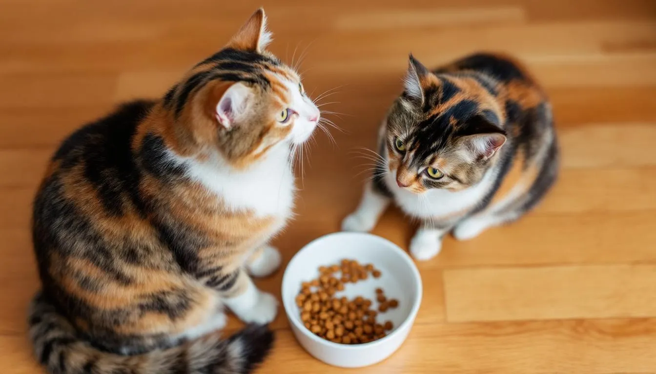 Na obrazku widoczny jest mops przy miseczce z karmą, który z radością spożywa posiłek. Psy tej rasy, znane z krótkiego pyska i fałd skórnych, potrafią skraść serce każdego swoim wyjątkowym urokiem.