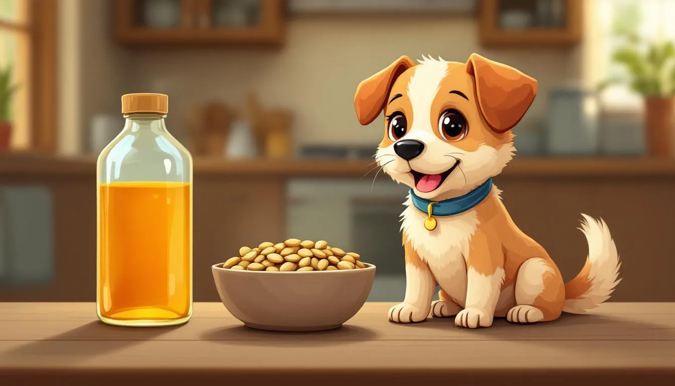 Domowe sposoby na robaki u psa, takie jak pestki dyni i ocet jabłkowy.