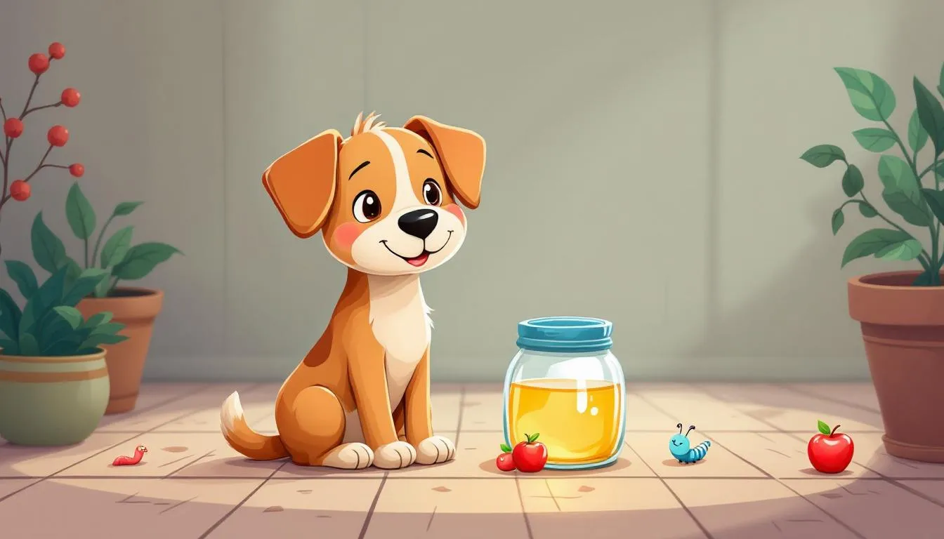 Ocet jabłkowy w walce z pasożytami u psa.