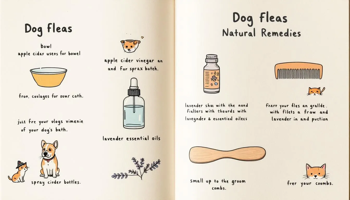 Domowe sposoby na pchły u psa, w tym naturalne olejki.