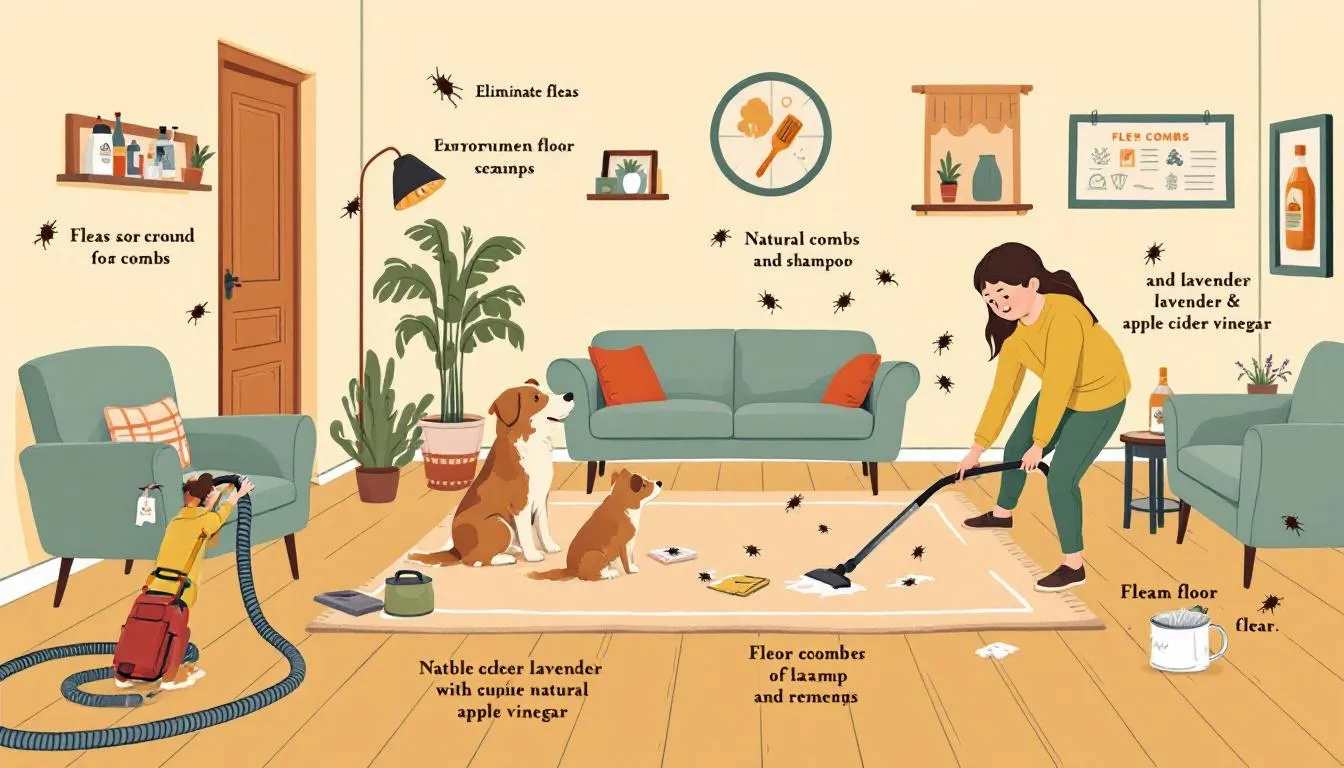 Dezynfekcja otoczenia psa w celu eliminacji pcheł.