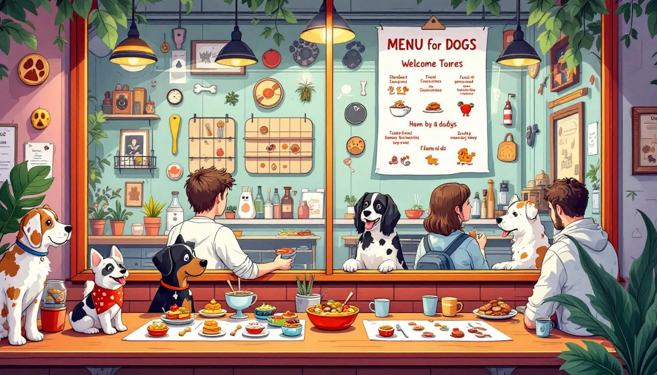 Menu dla psów w restauracjach przyjaznych zwierzętom.