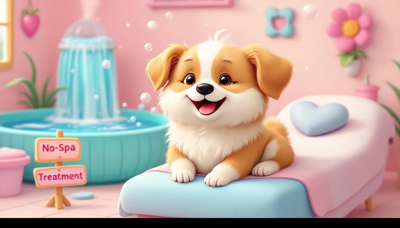 Pies w sytuacji, gdy odczuwa ból, co jest istotne w kontekście wskazań do podania No-Spa.